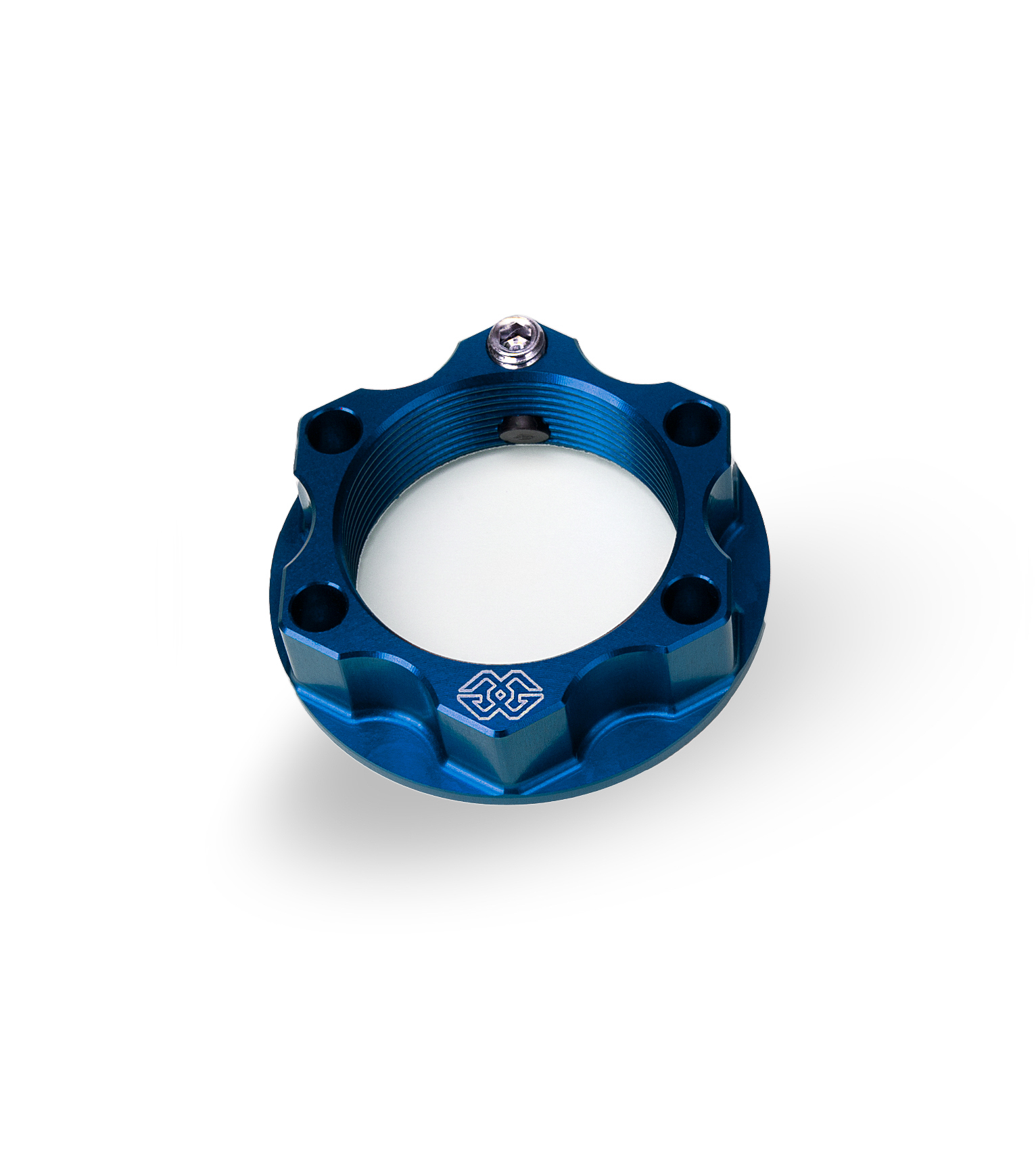 Sicherheitsmutter ACMA aluminium M28X1,0  KIT blau