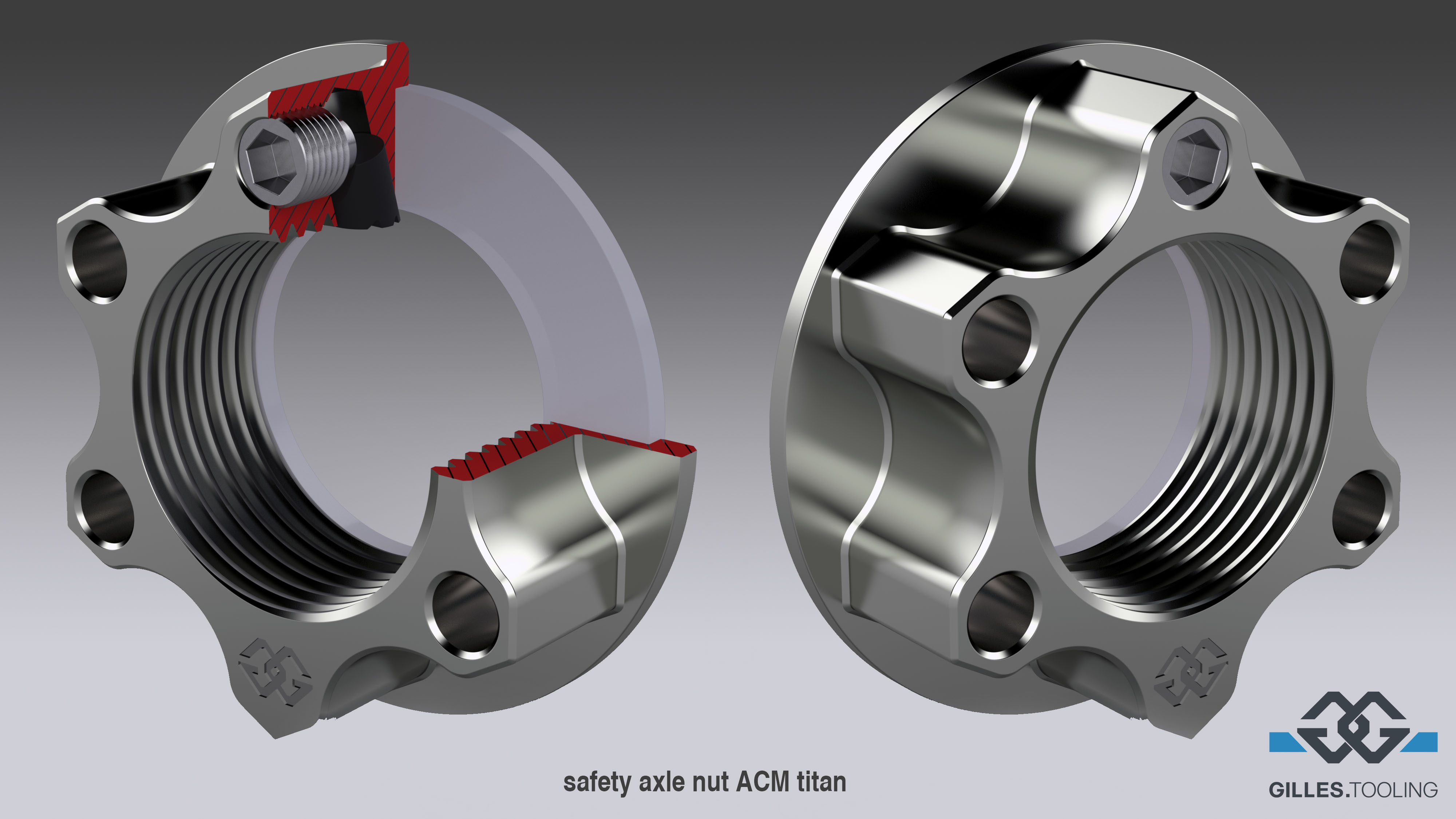 Sicherheitsmutter ACM titan M24X1,5 KIT