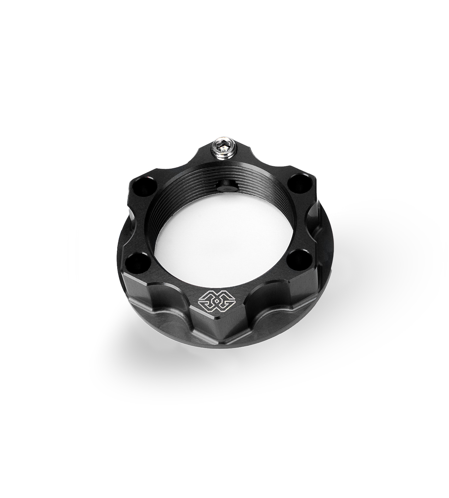 Sicherheitsmutter ACMA aluminium M28X1,0  KIT schwarz