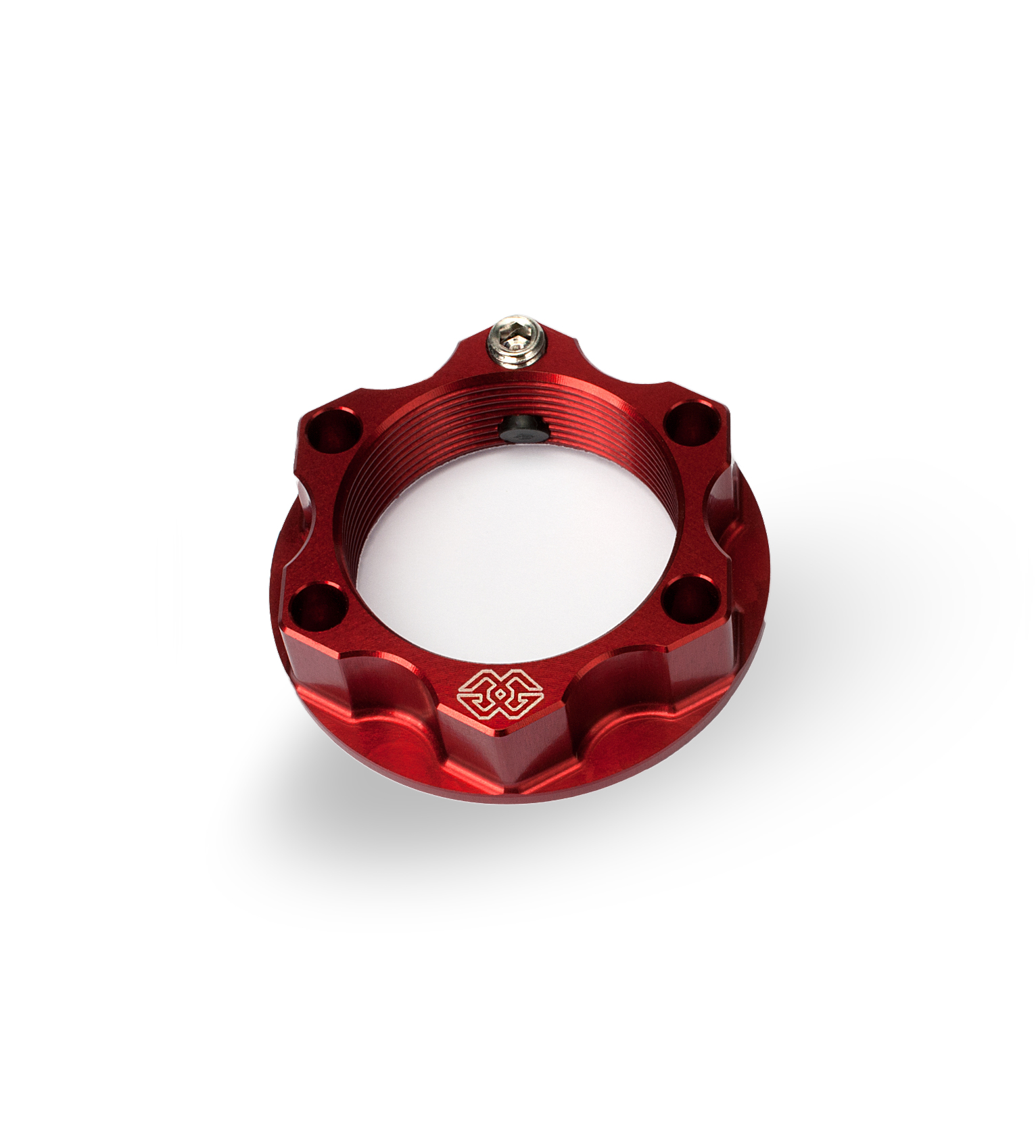 Sicherheitsmutter ACMA aluminium M28X1,0  KIT rot